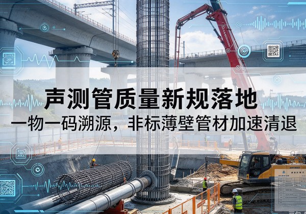 桦甸声测管质量新规落地，一物一码溯源，非标薄壁管材加速清退